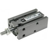 SMC Linear Compact Cylinders CU C(D)UX, Free Mount Cylinder, Double Acting, Single Rod, Low Speed
